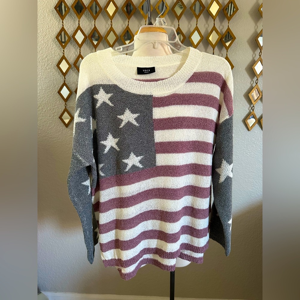 NEW Vici Oversized Star and Stripe Sweater 🇺🇸🇺🇸